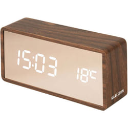 Karlsson - Réveil led en abs effet bois Copper