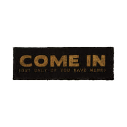 present time PT3873GD paillasson Paillasson décoratif Intérieure Rectangulaire Noir, Or
