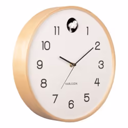 Karlsson Natural Cuckoo Horloge analogique Rond Blanc