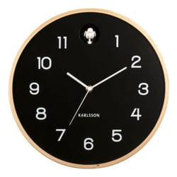 Karlsson Natural Cuckoo Horloge analogique Rond Noir