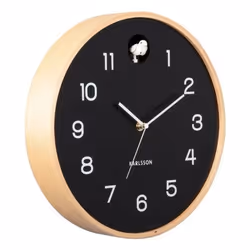 Karlsson Natural Cuckoo Horloge analogique Rond Noir