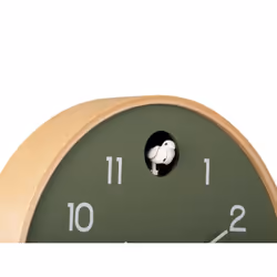 Karlsson Natural Cuckoo Horloge analogique Rond Vert