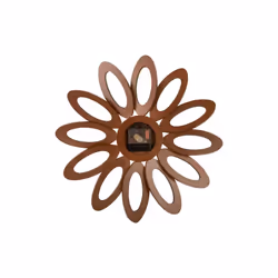 Horloge murale Fleur en bois - Karlsson