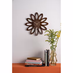 Horloge murale Fleur en bois - Karlsson