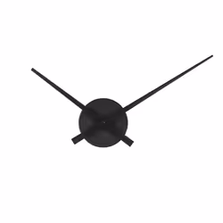 Karlsson Wall Clock Little Big Time Mini Black, Mur, Rond, Noir, Aluminium, Batterie, AA