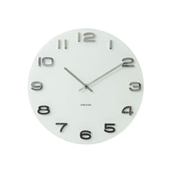 Karlsson KA4402 Horloge murale et de table Horloge à quartz Cercle Blanc
