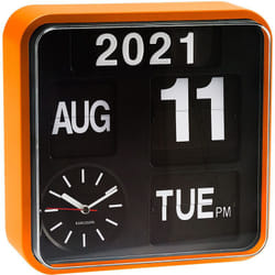 Karlsson - Horloge en plastique Mini Flip 24.5 cm Orange