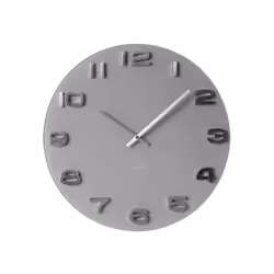 Karlsson Wall Clock Vintage Round Grey, Mur, Horloge à quartz, Rond, Gris, Verre, Batterie