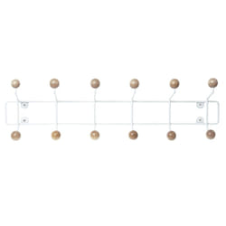 present time PT2456 porte-manteaux Mural 12 crochet(s) Blanc