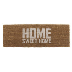 present time PT2786WH paillasson Paillasson décoratif Rectangulaire Marron, Blanc