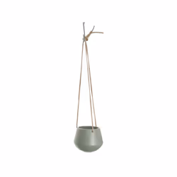 present time PT2845GR, Kit de plantation en pot, Support, Vitrocéramique, Vert, Rond, Intérieure