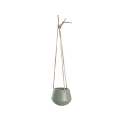 present time PT2845GR pot à fleurs Intérieure Kit de plantation en pot Support Vitrocéramique Vert