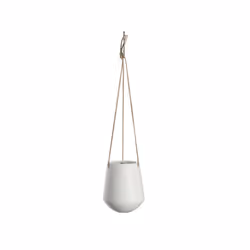 present time PT2846WH, Kit de plantation en pot, Support, Vitrocéramique, Blanc, Rond, Intérieure