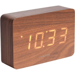 Réveil placage de bois Karlsson Square LED