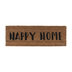 present time PT2989BK paillasson Paillasson décoratif Rectangulaire Noir, Marron