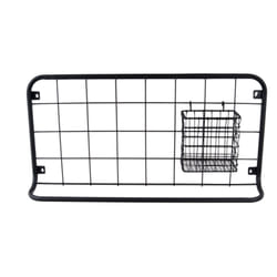 Etagère de cuisine Open Grid avec crochets et panier de rangement