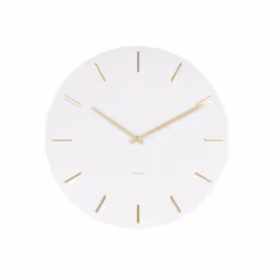 Karlsson Wall Clock Charm White, Mur, Rond, Blanc, Acier, AA, 450 mm