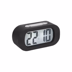 Karlsson KA5753BK, Réveil à quartz, Ovale, Noir, Batterie, AAA, Alcaline