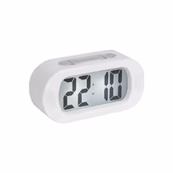 Karlsson KA5753WH, Réveil à quartz, Ovale, Blanc, Batterie, AAA, Alcaline