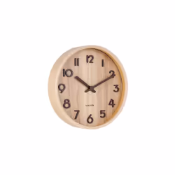 Karlsson KA5808WD, Mur, Horloge mécanique, Rond, Bois, Bois, Bois