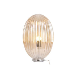 Smart Oval - Lampe à poser en verre H45cm - Couleur - Marron