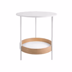 Table d'appoint ronde design Dual