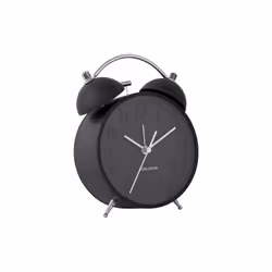 Karlsson KA5784BK, Réveil à quartz, Rond, Noir, Acier, 12h, Analogique