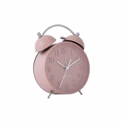 Karlsson KA5784PI, Réveil à quartz, Rond, Rose, Acier, 12h, Analogique