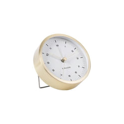 Karlsson KA5844GD réveille-matin Réveil à quartz Or, Blanc