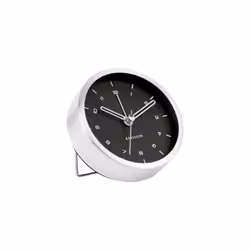 Karlsson KA5845SI, Réveil à quartz, Noir, Argent, Métal, Analogique, Batterie, AA