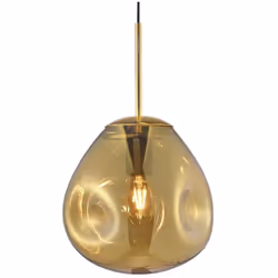 Créez un joli effet d'éclairage avec cette suspension en verre au design moderne. FICHE TECHNIQUE - Abat jour en verre fumé. ...
