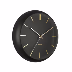 Karlsson KA5840BK, Mur, Rond, Noir, Acier, AA, 450 mm