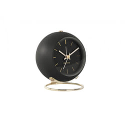 Karlsson Globe Réveil à quartz Noir