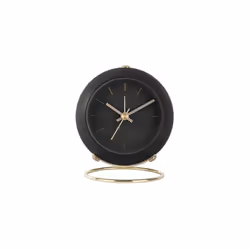 Karlsson Globe Réveil à quartz Noir