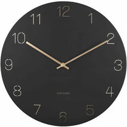 Karlsson - Horloge en métal chiffres gravés Charm
