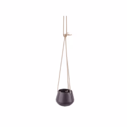 present time PT2845PU, Kit de plantation en pot, Support, Vitrocéramique, Violet, Rond, Intérieure