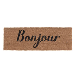 present time PT3625BK paillasson Paillasson décoratif Rectangulaire Noir, Marron