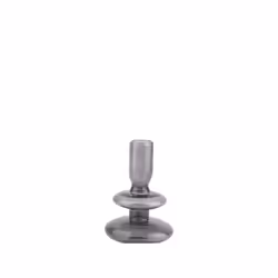 present time PT3635BK bougeoir Verre Noir
