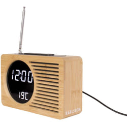 Réveil bambou Karlsson Retro Radio