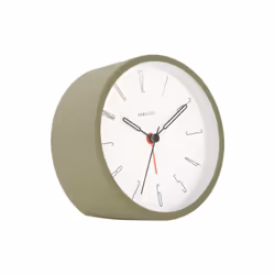 Karlsson Belle Numbers, Réveil à quartz, Rond, Vert clair, Analogique, Batterie, AA