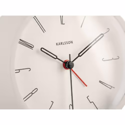 Karlsson Belle Numbers Réveil à quartz Blanc