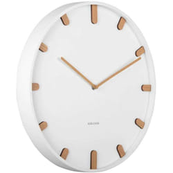 Karlsson - Horloge murale en métal Grace Blanc
