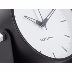 Karlsson Calm Réveil à quartz Noir