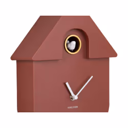 Karlsson Modern Cuckoo Horloge à quartz Autres Ocre, Rouge
