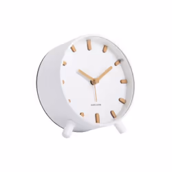 Karlsson Grace, Réveil à quartz, Rond, Blanc, Fer, 12h, Analogique