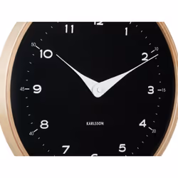 Karlsson Osado Dome Horloge analogique Cercle Noir, Bois - Vue supplémentaire 4