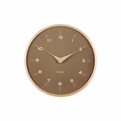 Karlsson Osado Dome Horloge analogique Cercle Vert, Bois