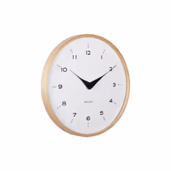 Karlsson Osado Dome, Mur, Horloge analogique, Cercle, Blanc, Bois, Contre-plaqué, Batterie