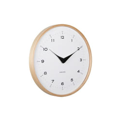 Karlsson Osado Dome Horloge analogique Cercle Blanc, Bois