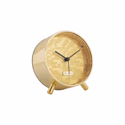 Karlsson Disco, Réveil à quartz, Rond, Or, Analogique, Batterie, AA